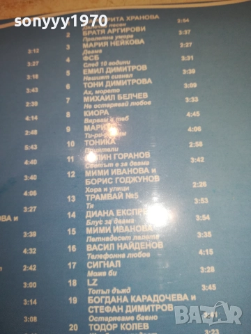 40-ТЕ НАЙ-ХУБАВИ БГ ПЕСНИ ЗА ВСИЧКИ ВРЕМЕНА Х2 ЦД 0910251744, снимка 18 - CD дискове - 52000815