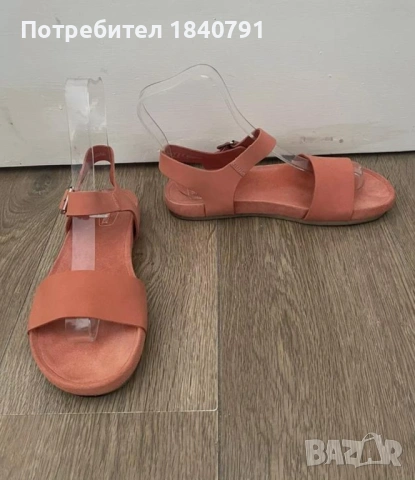 Clarks сандали – оротопедични, велур, №40, снимка 3 - Сандали - 53453167