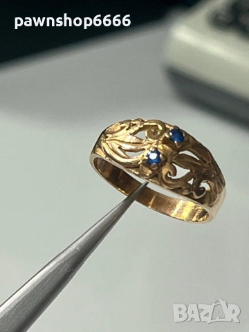 Златен пръстен 14 карата 2,95 грама , снимка 2 - Пръстени - 53835236