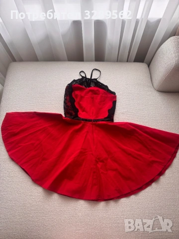 Червена рокля DP MODA, снимка 2 - Рокли - 54022757