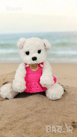 Плетено мече, снимка 2 - Плюшени играчки - 52260213