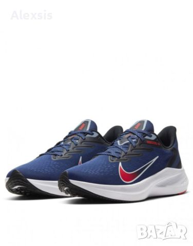 NIKE Zoom Winflo 7 Running Navy, снимка 2 - Спортни обувки - 46417535