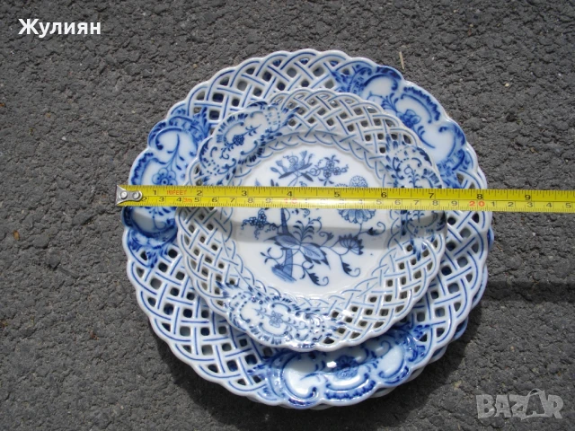 ЛОТ ПОРЦЕЛАНОВИ ЧИНИИ МАЙСЕН MEISSEN, снимка 8 - Антикварни и старинни предмети - 50471027