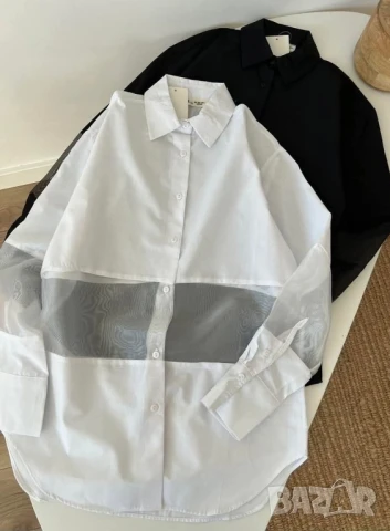 овърсайз ризи с тюл 