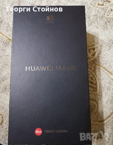 Huawei Mate20 Black dual sim 4gb-ram 128gb като нов, снимка 7 - Huawei - 49978515
