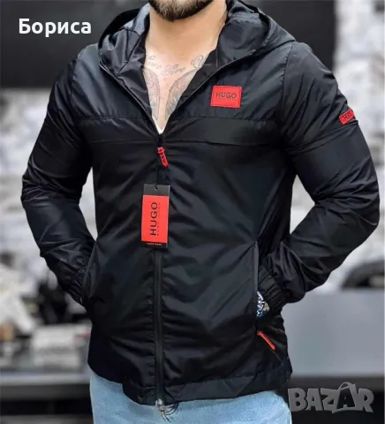 🔥 ХИТ МОДЕЛИ МЪЖКИ ВЕТРОВКИ HUGO BOSS 🔥, снимка 6 - Якета - 44807642