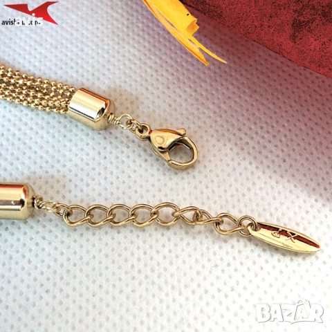 Гривна с 14К златно покритие 234823, снимка 3 - Гривни - 52718491