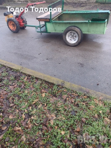 Мотоблок пловдивски акме след основно рециклиране с ремарке.