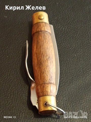 Джобен нож MAM PORTUGAL с дървена дъбова дръжка за КОЛЕКЦИЯ 40257, снимка 10 - Ножове - 53731953