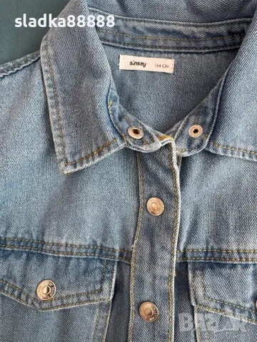 Дънкова рокля за момиче, снимка 3 - Детски рокли и поли - 50018050