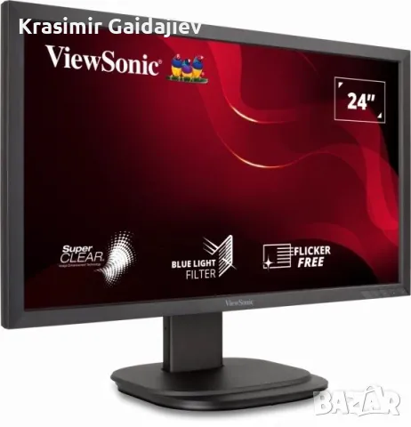 Монитор VIEWSONIC VG2439SMH-2 24inch Full HD, снимка 2 - Монитори - 46843649