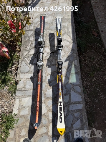 Два комплекта ски Dynastar и Head