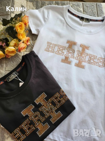 Дамски тениски CK/Miu Miu/D&G/Guess/Hermes - 13€, снимка 5 - Тениски - 53078110