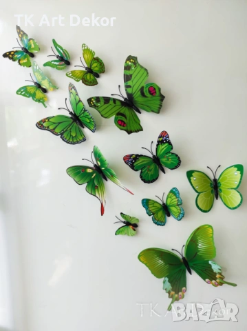 3D пеперуди (декорация, стикери), снимка 4 - Декорация за дома - 53895725
