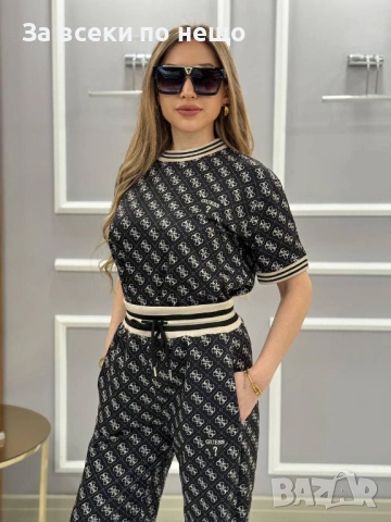 Guess Дамски Спортен Комплект Тениска И Долнище🔝Дамски Спортен Екип Гес Код A1250, снимка 9 - Спортни екипи - 53490324