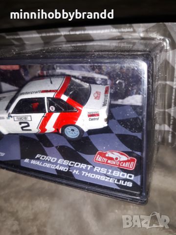 Citroen Saxo 1600 Ford Escort RS1800 Mitsubishi Lancer Evolution 1.43 Eaglemoss Rally Monte-Carlo. , снимка 9 - Колекции - 46523205