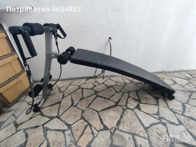 Лежанка за коремни преси + ластици + 2 гири, снимка 3 - Фитнес уреди - 52159313