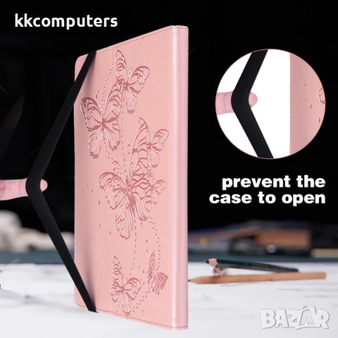 Xiaomi Pad 6 / Pad 6 Pro Imprinted Butterfly Кожен Калъф и Протектор, снимка 10 - Калъфи, кейсове - 51118817