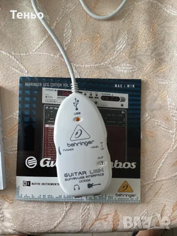 Behringer guitar link,usb за китара,микрофон и др., снимка 1 - Друга електроника - 46895536