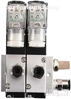 Нов Пневматичен соленоиден вентил 24V PT1/4 3/2 2-станционен manifold, снимка 5 - Други инструменти - 53572357