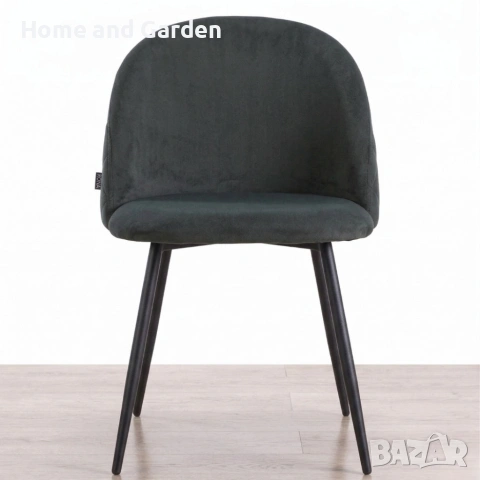 Дизайнерски сив стол FARO – тапициран, стабилен и удобен