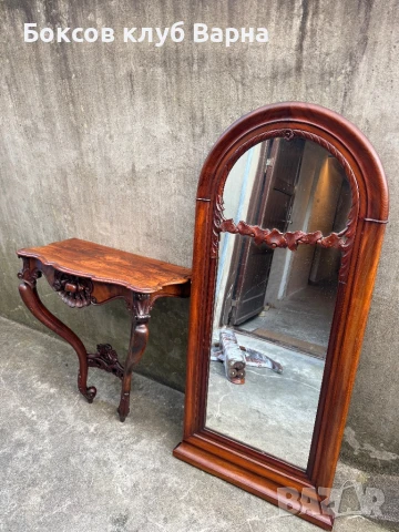 Продавам 3 комплекта  антични конзоли с огледала , снимка 6 - Портманта - 50769184