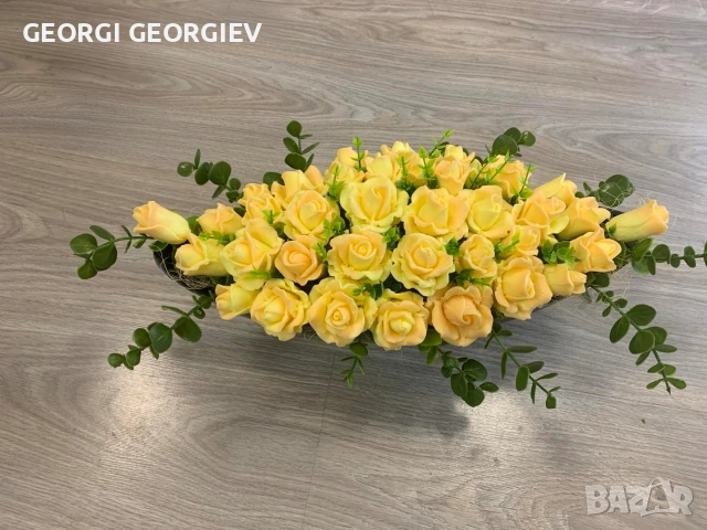 цветя изработени с глицеринов ароматен сапун и Българска роза 🌹