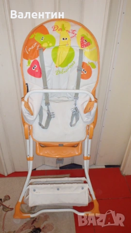 Детско столче за хранене Lorelli Bravo Orange Fruits, снимка 2 - Столчета за хранене - 54009148