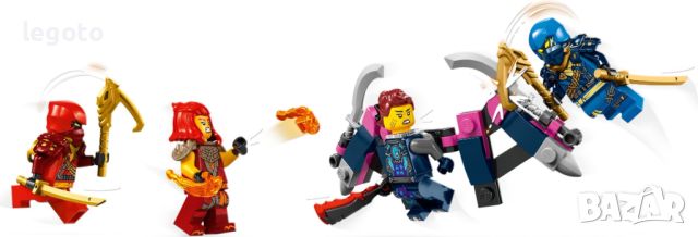 НОВО ЛЕГО 71812 Нинджаго Нинджа-Робот катерач на Кай LEGO 71812 NINJAGO- Kai's Ninja Climber Mech, снимка 4 - Конструктори - 45926205