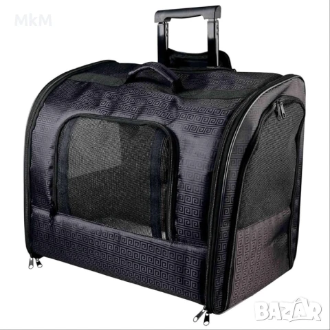 Чанта за кученца или котета на колела Trixie Nylon Trolley Elegance, снимка 7 - За кучета - 50726646