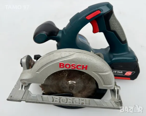 BOSCH GKS 18 V-Li - Акумулаторен ръчен циркуляр 18V перфектен!, снимка 4 - Други инструменти - 48159561