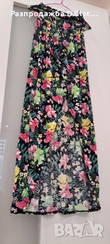 Дълга флорална рокля S/M , снимка 8 - Рокли - 30020911