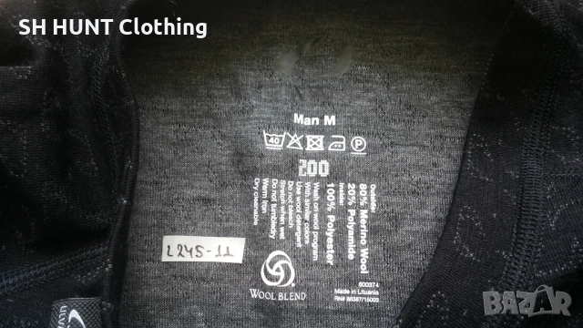 ULVANG Thermo Underwear 80% Merino Wool размер M термо блуза 80% Мерино вълна - 1600, снимка 8 - Пуловери - 52674857