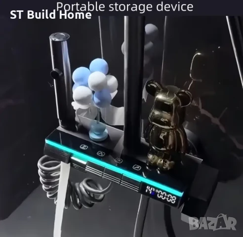 Дигитална душ глава с LED светлина и луксозен дизайн, снимка 3 - Душове - 50896992