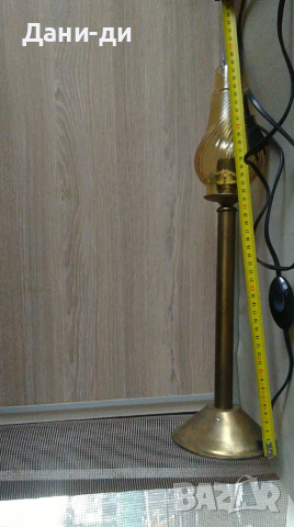 Масивна месингова настолна лампа , снимка 5 - Антикварни и старинни предмети - 48785252