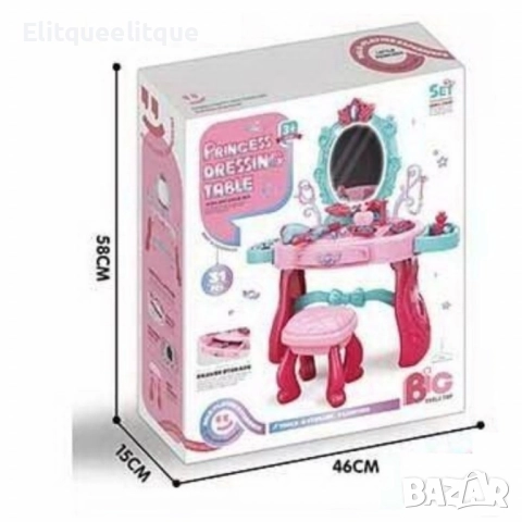 Детска тоалетка с огледало, осветление и аксесоари - 31 части, снимка 5 - Други - 52222158