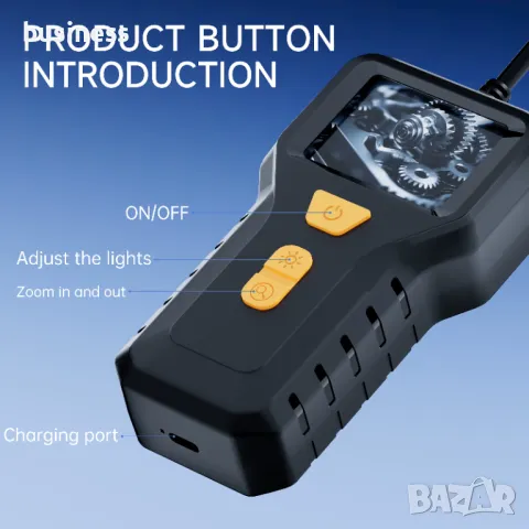 USB Ендоскоп Бороскоп с 10 метра кабел камера за телефон компютър, снимка 5 - Камери - 45279955