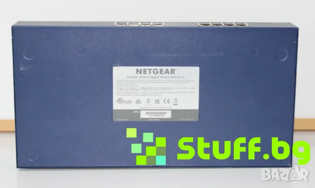 Суич NETGEAR ProSAFE JGS516 V2, снимка 3 - Суичове - 50357236
