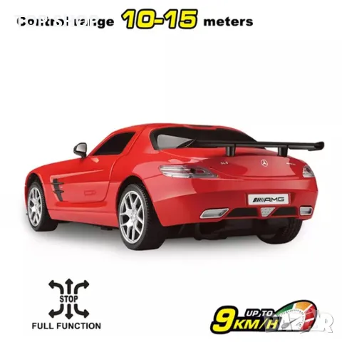 Кола с дистанционно Mercedes Benz SLS AMG Black RC 1:24 / 2.4 GHz, снимка 2 - Коли, камиони, мотори, писти - 48490774