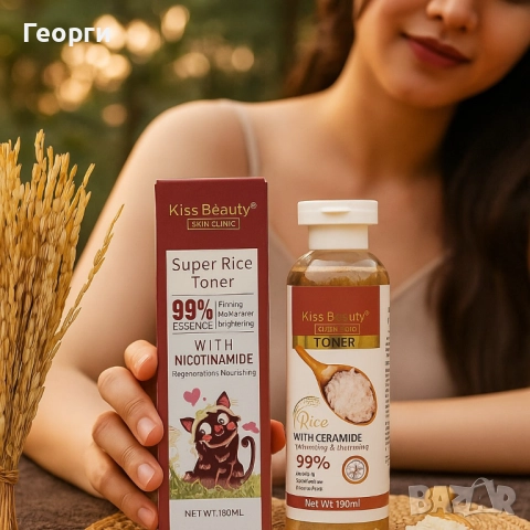 Тонер за лице с оризов екстракт, никотинамид и церамиди Super Rice Toner – 180 мл, снимка 6 - Козметика за лице - 51435966