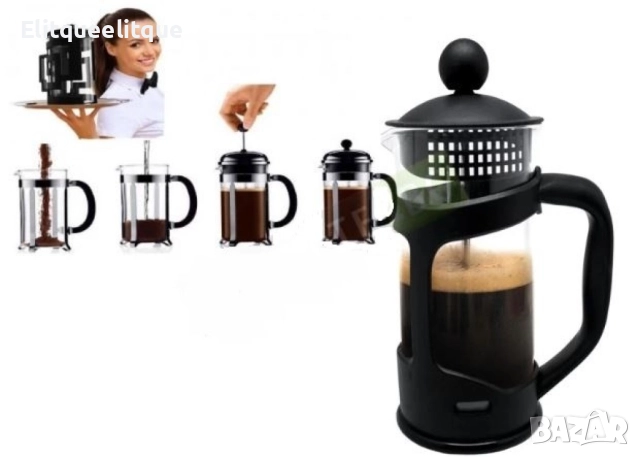 Френска преса за кафе и чай, снимка 3 - Други стоки за дома - 52346516