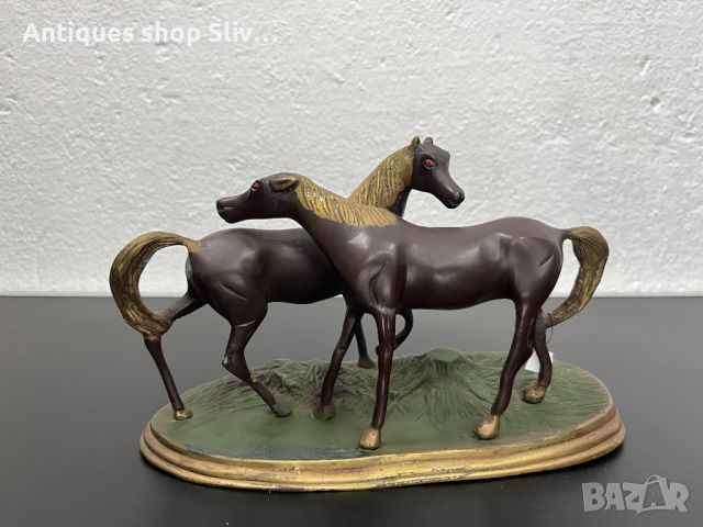 Бронзова скулптура / фигура на коне. №5373, снимка 1 - Антикварни и старинни предмети - 45671852