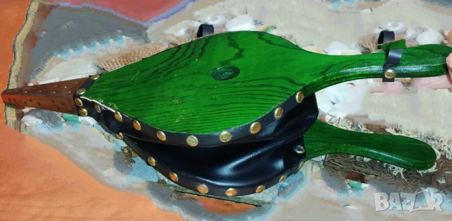 Ново духало за камина,барбекю, декорация от естествени материали-дърво,ест.кожа.мед