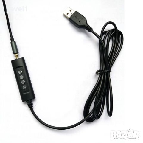 Нови USB слушалки за кол център с шумопотискащ микрофон и усб саунд карта, снимка 3 - Слушалки за компютър - 45160963