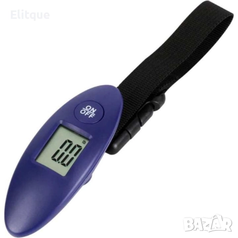 Везна за багаж, 50кг., Дигитална, 1бр. батерия, Син, снимка 3 - Други стоки за дома - 52852772