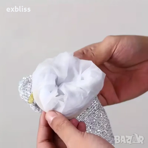 Телена ръкавица за миене и почистване на загорели съдове, снимка 2 - Други - 53397458