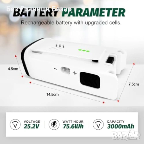 нова резервна Акумулаторна батерия за уред Kärcher VC 6 VC 7 3000mAh , снимка 3 - Други инструменти - 54150680