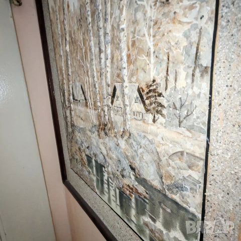 Авторска картина, смесена техника Северна Корея, град Самджион. , снимка 6 - Картини - 53201454