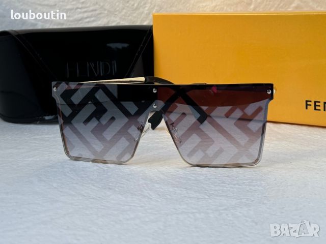 -15 % разпродажба Fendi мъжки слънчеви очила маска брандирани стъкла, снимка 4 - Слънчеви и диоптрични очила - 45226784