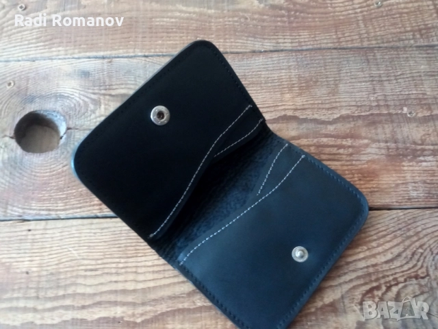 Мъжки кожен портфейл, ловен аксесоар , снимка 2 - Екипировка - 52028523